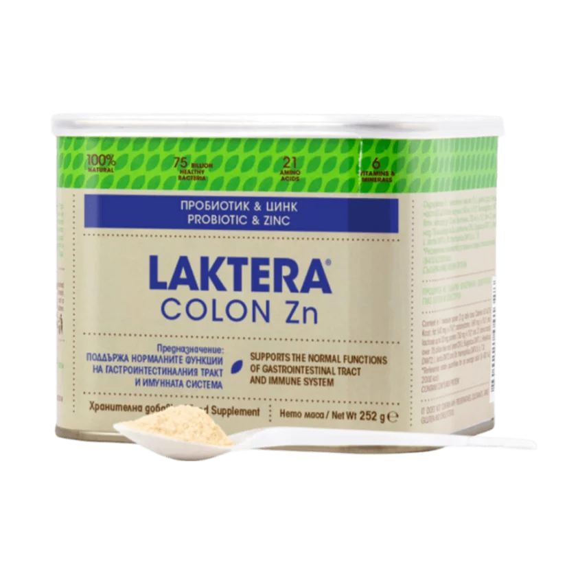 Laktera COLON + Zn - Upravuje složení střevních mikroorganismů.