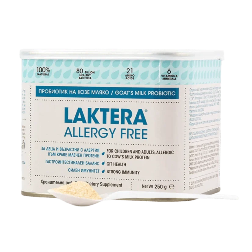Laktera ALLERGY FREE - Pro alergiky na kraví mléko. Laktera ALLERGY FREE - Pro alergiky na kraví mléko.