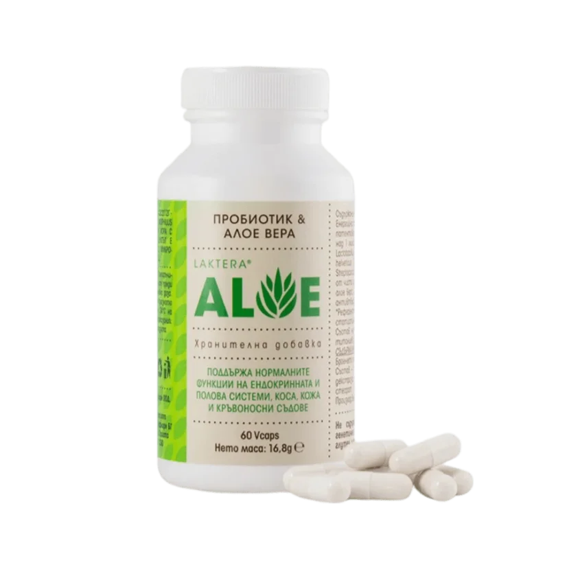 Laktera ALOE VERA - Urychluje hojení ran, popálenin. Pomáhá při gynekologických potížích.